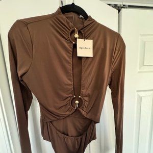 SUPERDOWN Silky bodysuit
